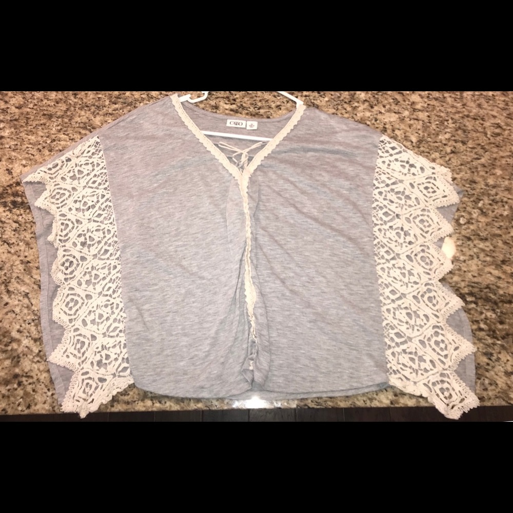 winged grey Cato shirt
